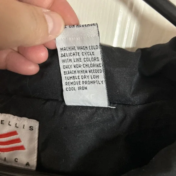 Vtg 90s Perry Ellis Logo Windbreaker Jacket, Lined Dad Full Zip XXL - Picture 5 of 7